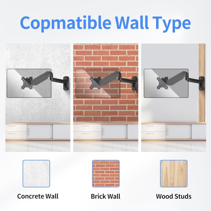 Support mural WM01A pour écran LED/LCD/TV de 13 à 32 jusqu'à 9 kg Support mural WM01A pour écran LED/LCD/TV de 13 à 32 jusqu'à 9 kg