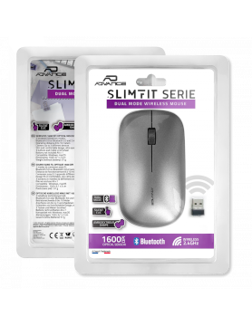 SLIMFIT : Souris Dual mode: Bluetooth ou RF 2.4G * Advance S-88W *