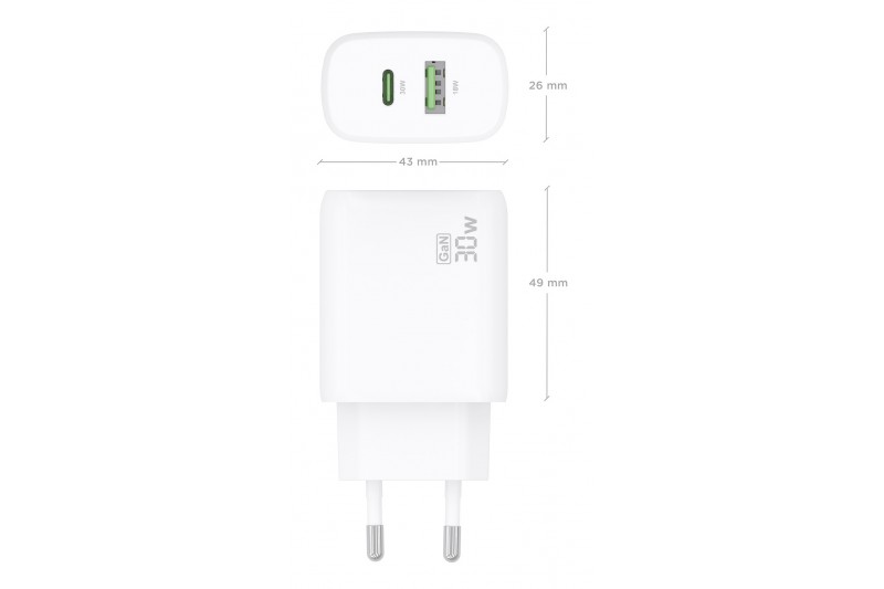 Chargeur double Aisens 30W - 1xUSB-C - 1xUSB-A - Noir *A110-0923* Chargeur double Aisens 30W - 1xUSB-C - 1xUSB-A - Noir *A110-0923*