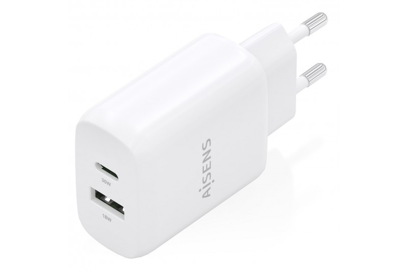 Chargeur double Aisens 30W - 1xUSB-C - 1xUSB-A - Noir *A110-0923* Chargeur double Aisens 30W - 1xUSB-C - 1xUSB-A - Noir *A110-0923*