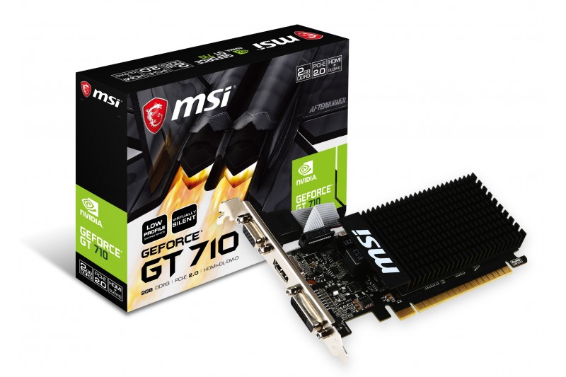 GF MSI N710 PCIE 2048MB GDDR3 DVI/HDMI/D-Sub  *GT 710 2GD3H LP*