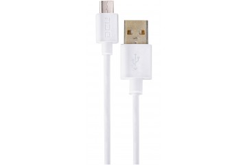 Cable USB - Micro USB blanc boite  cable 1M * DCU 30401225 *
