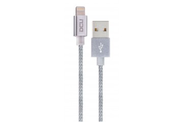 Cable USB - Lightning ( Iphone 5 et 6 ) boite silver  cable 1M * DCU 34101205 *