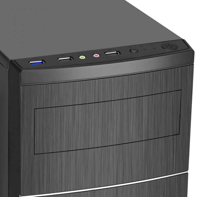 Advance Impulse Boitier mATX  6613B30 noir sans alim USB 3 en facade+ lect SD
