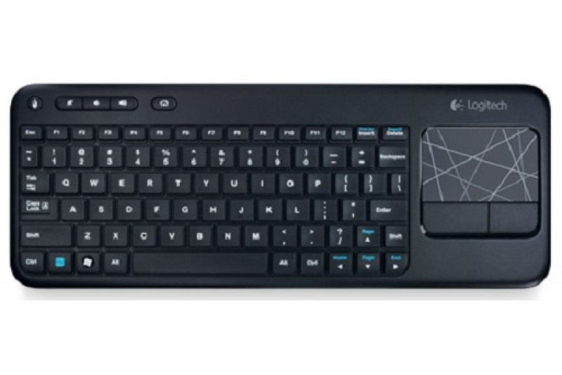 Logitech Wireless Touch K400 - Clavier + Touchpad - 2.4 GHz - francais noir