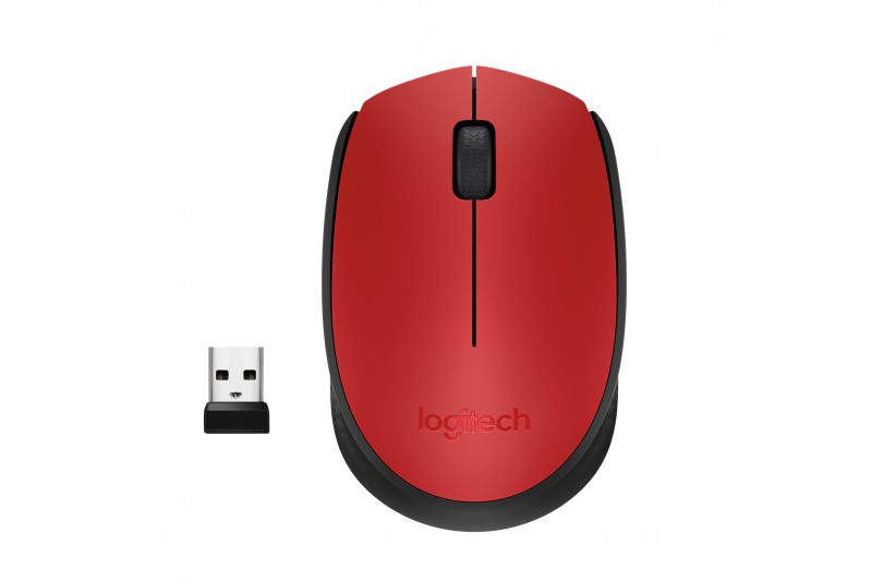 Souris optique sans fil -Logitech Wireless Mouse M171 Rouge
