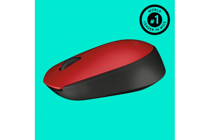 Souris optique sans fil -Logitech Wireless Mouse M171 Rouge