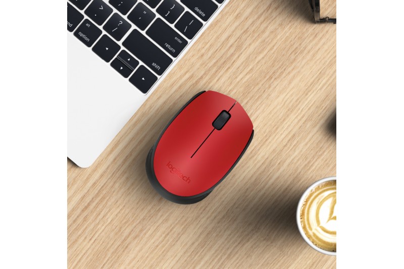 Souris optique sans fil -Logitech Wireless Mouse M171 Rouge