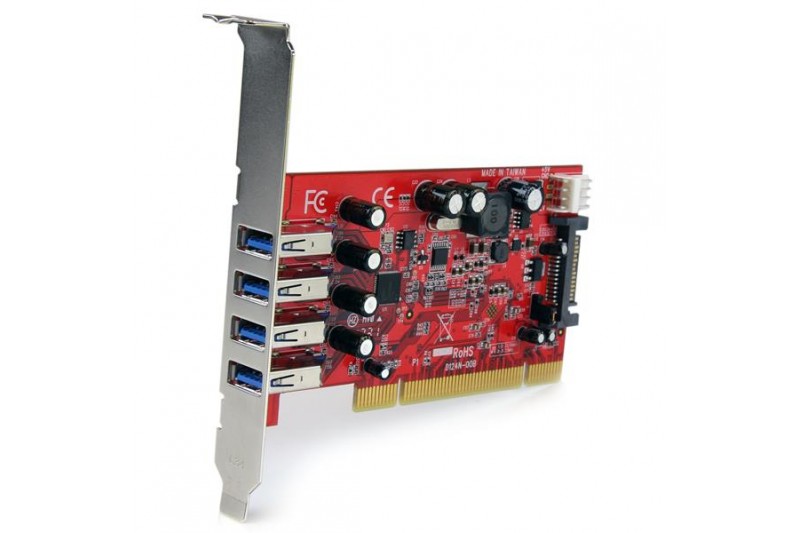 StarTech.com Carte contrôleur PCI à 4 ports USB 3.0 *PCIUSB3S4 *