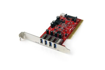 StarTech.com Carte contrôleur PCI à 4 ports USB 3.0 *PCIUSB3S4 *
