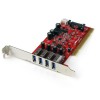 StarTech.com Carte contrôleur PCI à 4 ports USB 3.0 *PCIUSB3S4 *