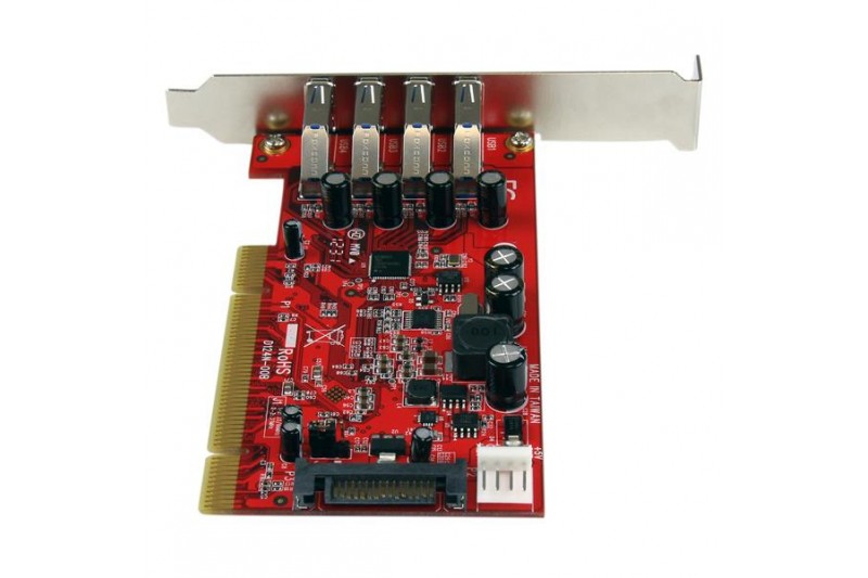 StarTech.com Carte contrôleur PCI à 4 ports USB 3.0 *PCIUSB3S4 *