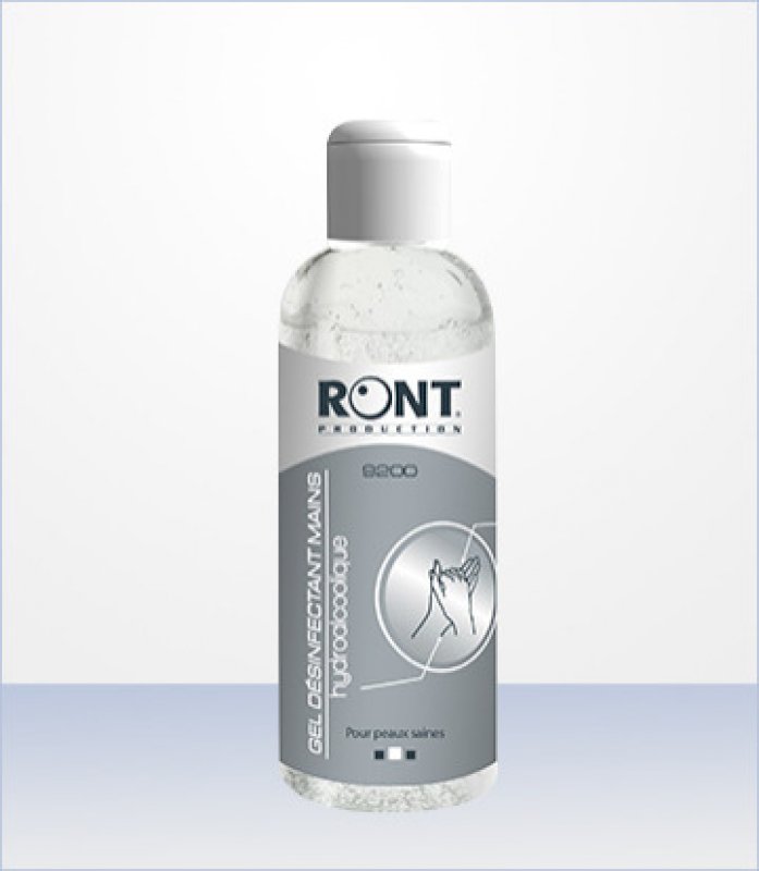 Gel hydroalcoolique 100Ml Ront Production * 9200 * Made in France
