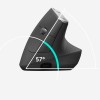 Souris Optique Logitech MX Vertical - Câble/sans fil - 4 Bouton(s) - Noir Argent