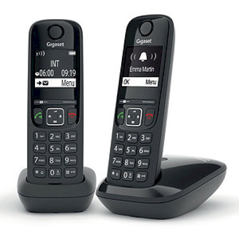 Téléphone résidentiel sans répondeur GIGASET - AS690DUONOIR