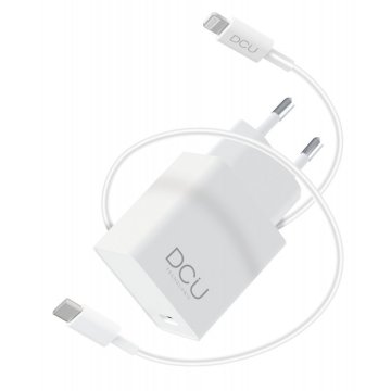 Chargeur USB Type C PD 18W + Cable Lightning à USB-C (1m) * DCU 37350015 *