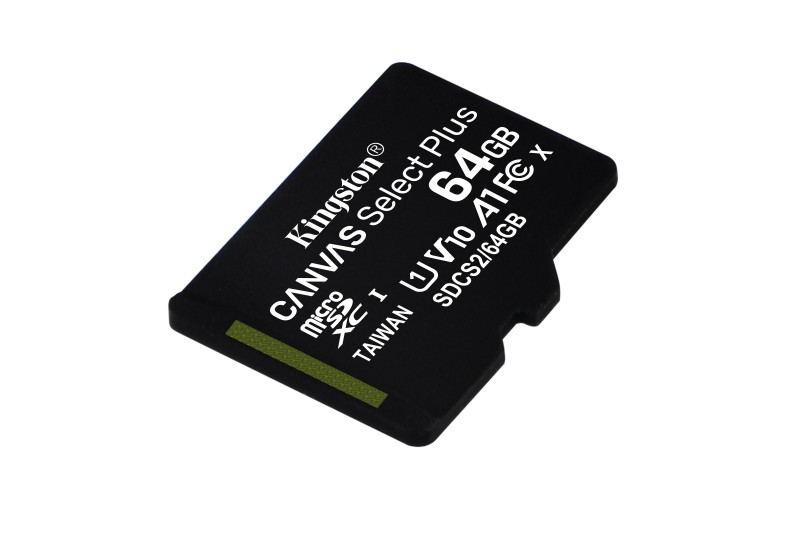 Carte Mémoire micro SD 64Go Canvas select plus +adapt SD* Kingston  SDCS2/64GB *