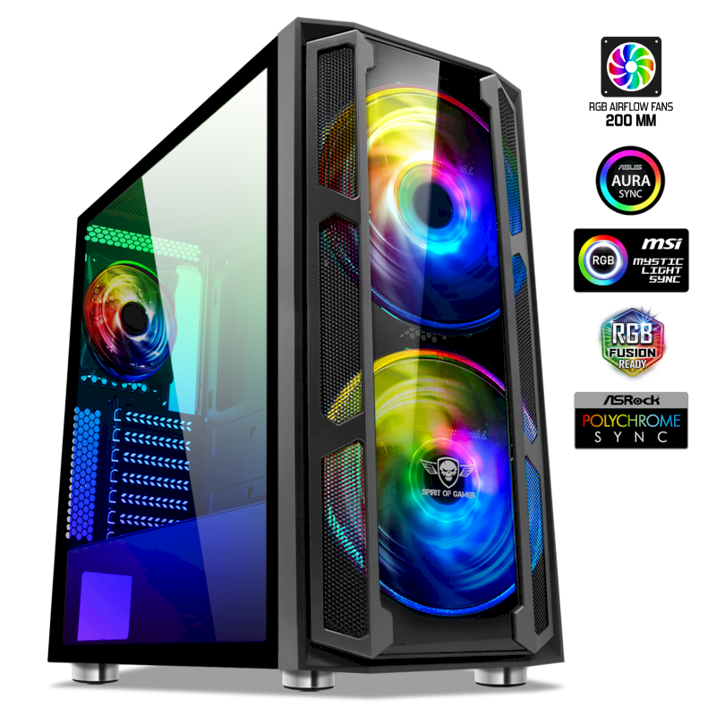 Boitier GHOST 5 A- RGB Edition mATX/ATX sans alim* 8920RA* Boitier GHOST 5 A- RGB Edition mATX/ATX sans alim* 8920RA*