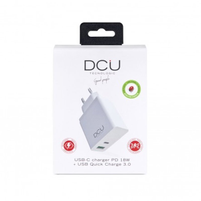 CHARGEUR USB-C PD 20W + USB QC 3.0    * DCU 37300710 *