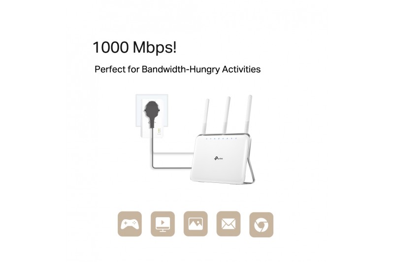 TP-LINK CPL KITx2 AV 1000+ Powerline avec prise * TL-PA7017P KIT *