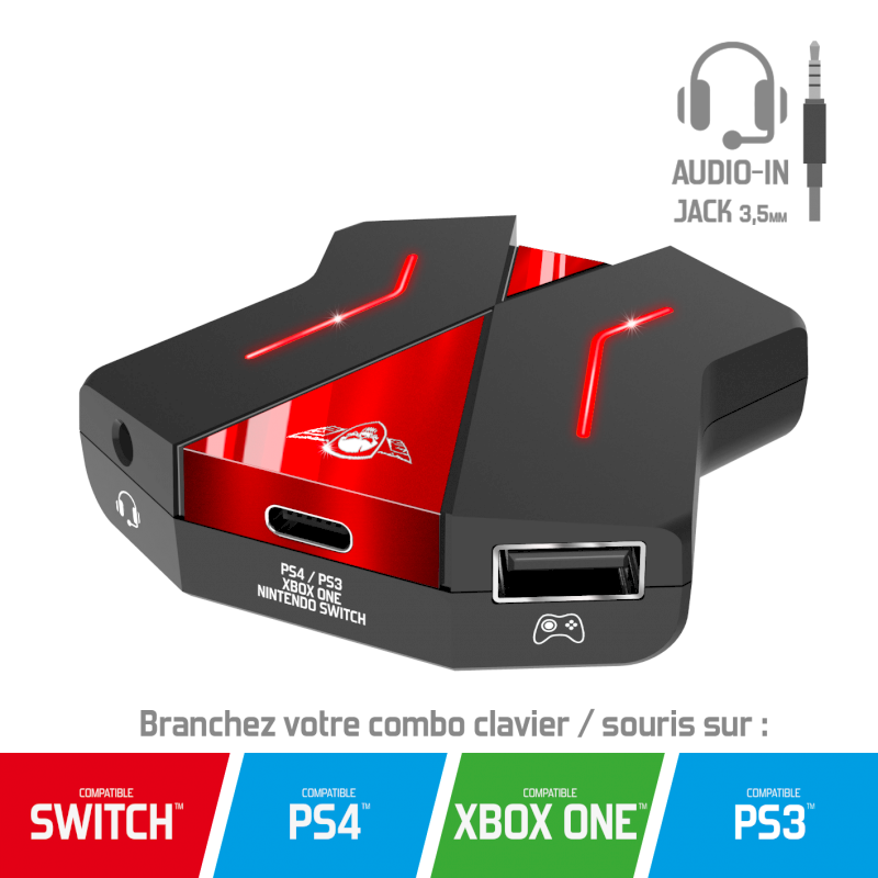 Convertisseur CROSSGAME pour consoles  PS3/PS4/Switch/Xbox One *SOG-CONV2*