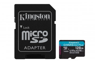 Kingston Canvas Go! 128Go microSDXC UHS-I +adaptateur SD* Kingston SDCG3/128GB *