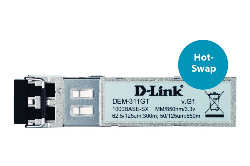D-Link DEM 311GT - module transmetteur SFP (mini-GBIC) - GigE D-Link DEM 311GT - module transmetteur SFP (mini-GBIC) - GigE