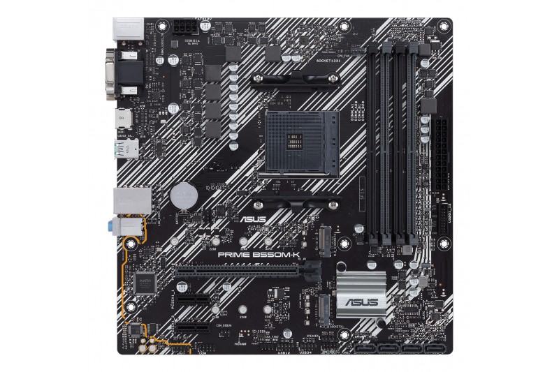 ASUS Prime B550M-K mATX - Socket AM4 DDR4 M.2 USB 3.2 (Dernier BIOS)