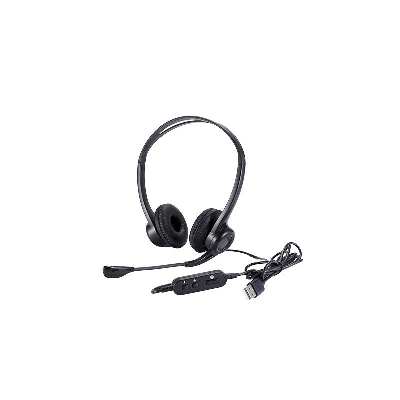 UPTEC - Casque/Micro avec suppression bruit ambiant USB - Cable de 2m * 4060100*