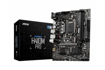 Msi H410M PRO mATX LGA1200 USB3.2 HDMI DVI H410 DDR4 m.2