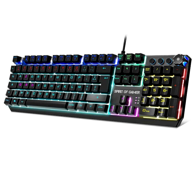 Clavier USB filaire gamer retroeclairage Mecanique*Spirit of Gamer CLA-XK400*