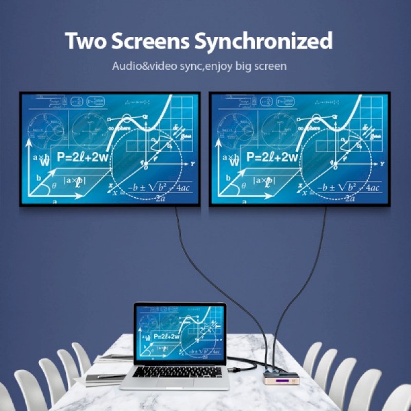 Duplicateur HDMI 2 sorties / 1entrée alimenté- 4K *Vention ACBG0-EU*