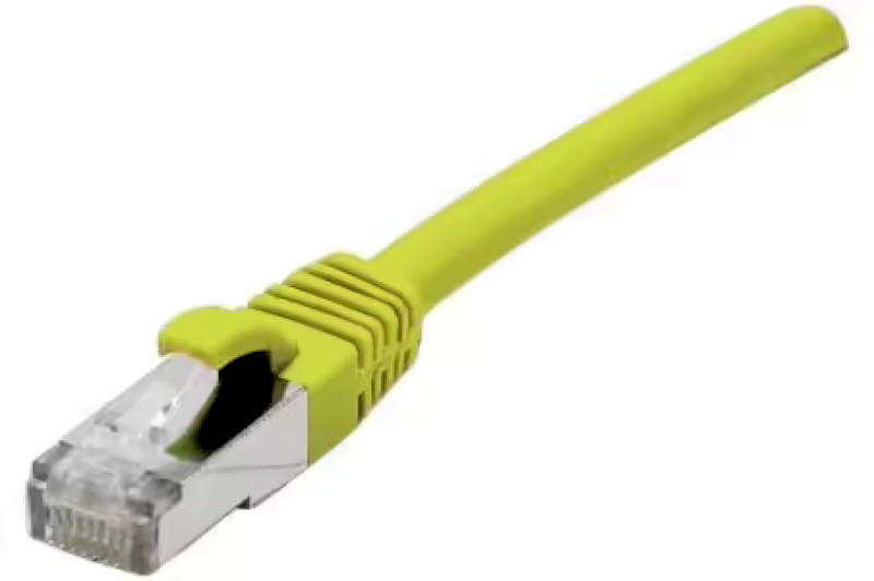 Cable réseau cat.6A SSTP Jaune Snagless 3m RJ45 certifié 2019264