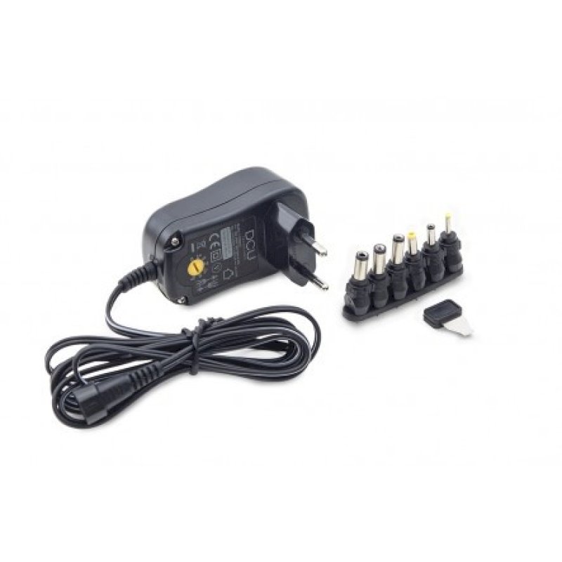 Chargeur universel 12V 1A max 6 embouts * DCU 37200035 *