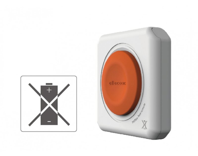 Multiprise CUBE grise et orange 4 Prises + télécommande * Allocacoc 1510EUORRM *