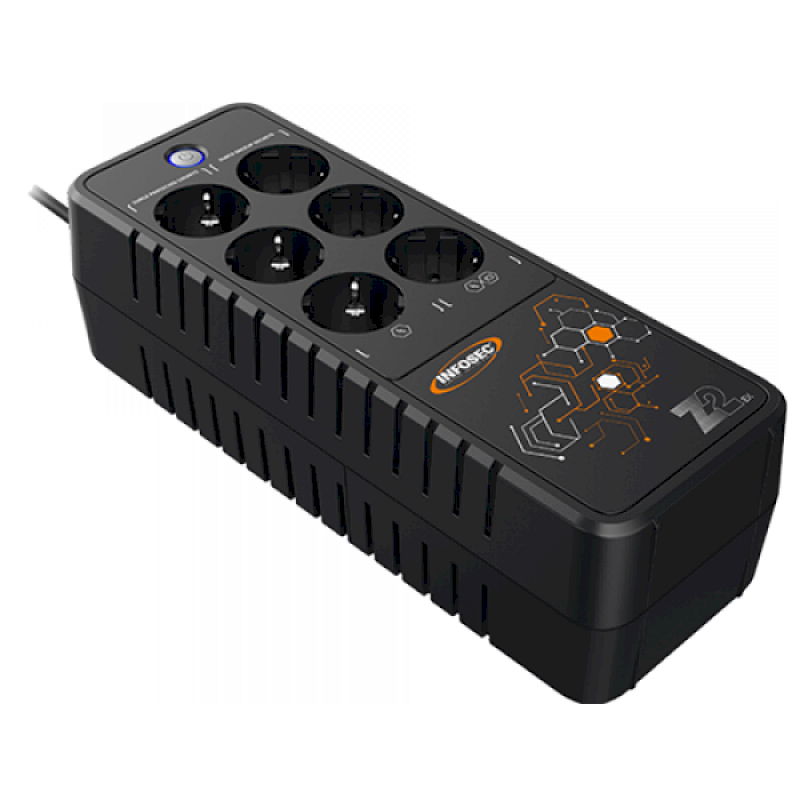 Onduleur Z2 EX 700 - 6 prises FR dont 3 Ondulées + USB *Infosec 66086*